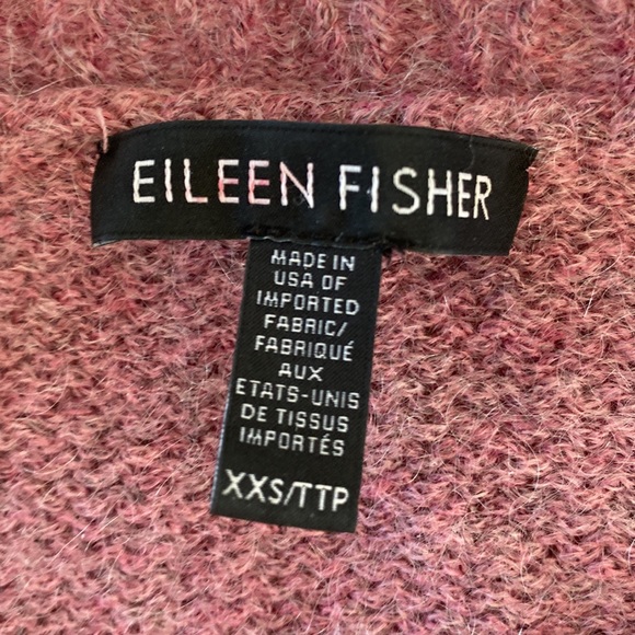 Eileen Fisher rose pink or light mauve sweater - Picture 2 of 12
